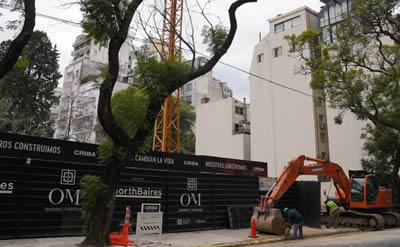 Vecinos recchazan obra en Barrio Parque